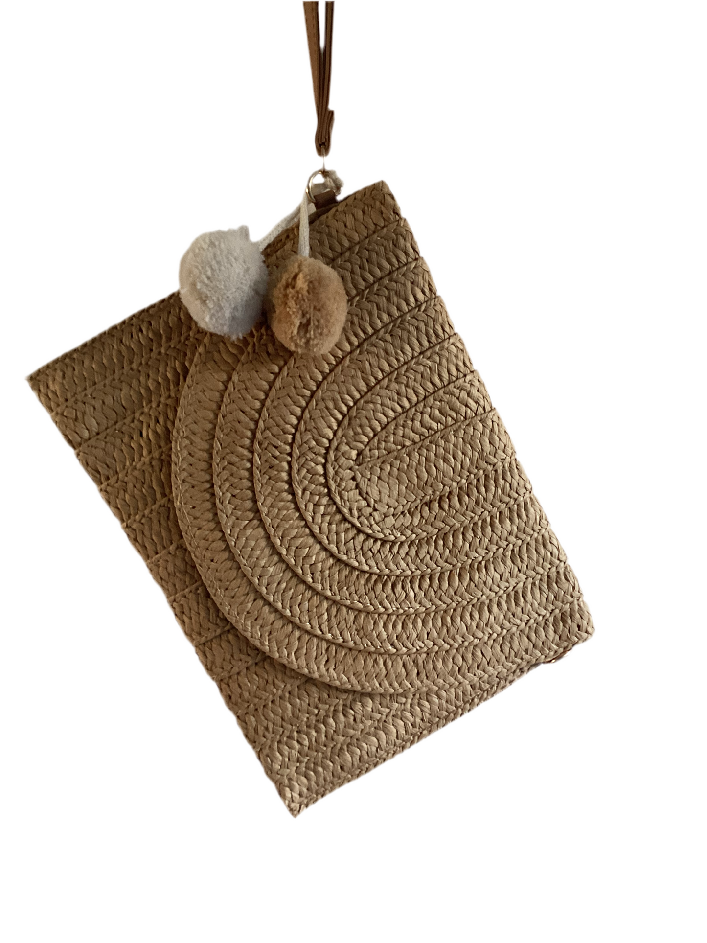 Handmade Straw woven crossover bag