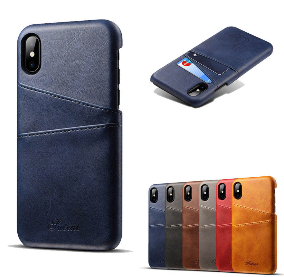 Leather Card Holder Slots Phone Cases Pu  For For phone  Samsung  Cover