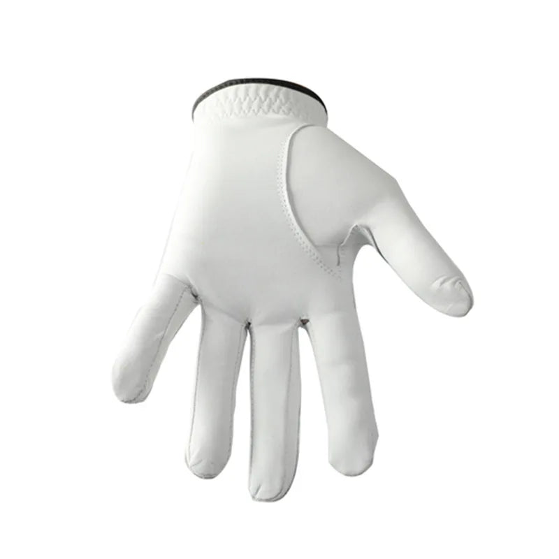 Men's Golf Sheepskin Glove Anti-slip Breathable Durable Left Hand Wear, Golf Sheepskin Glove Man Anti-slip Breathable