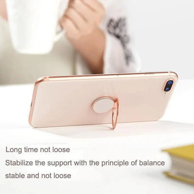 Extremely Thin Luxury Metal Mobile Phone Socket Holder Universal Telephone Magnetic Car Bracket Stand Accessories Finger Ring